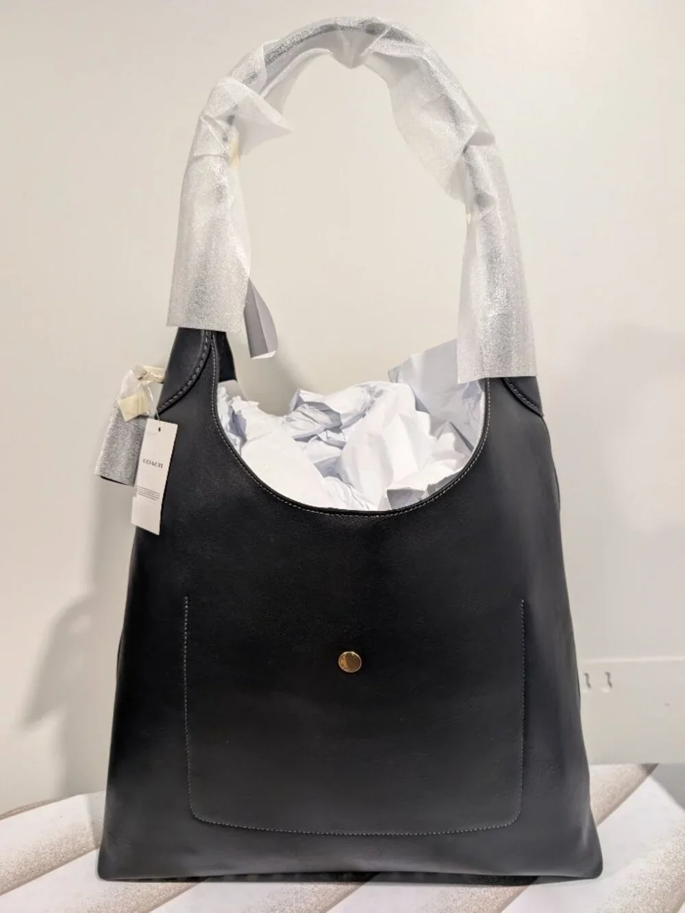 NWT Coach Brooklyn 39 Bag — Leather Work Tote — Fits Laptop